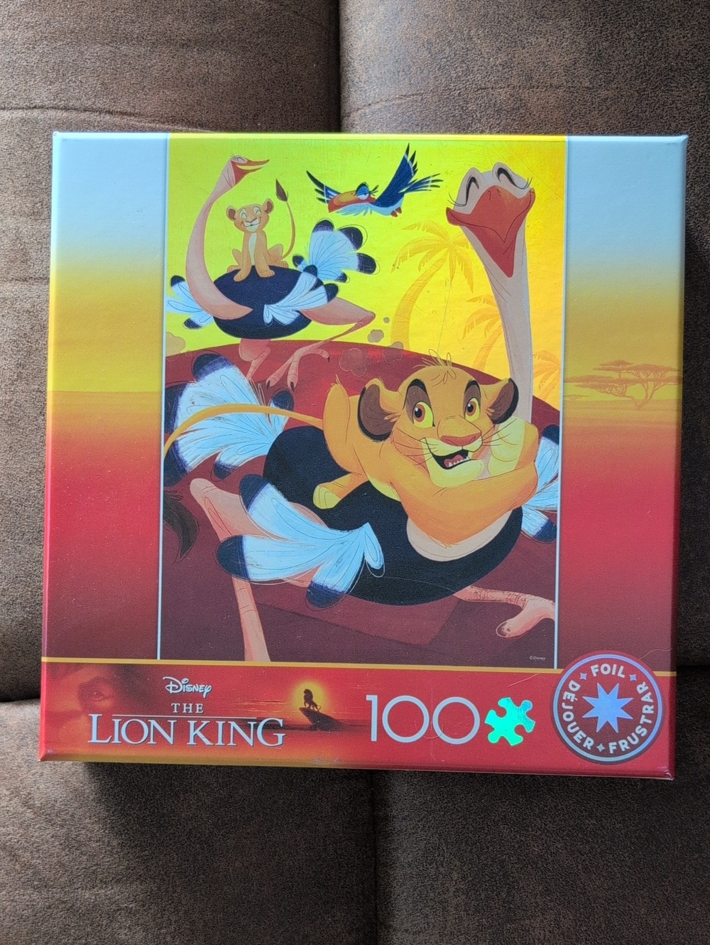 Disney Lion King 100-Piece Puzzle - Yellow, Red & Blue Artwork